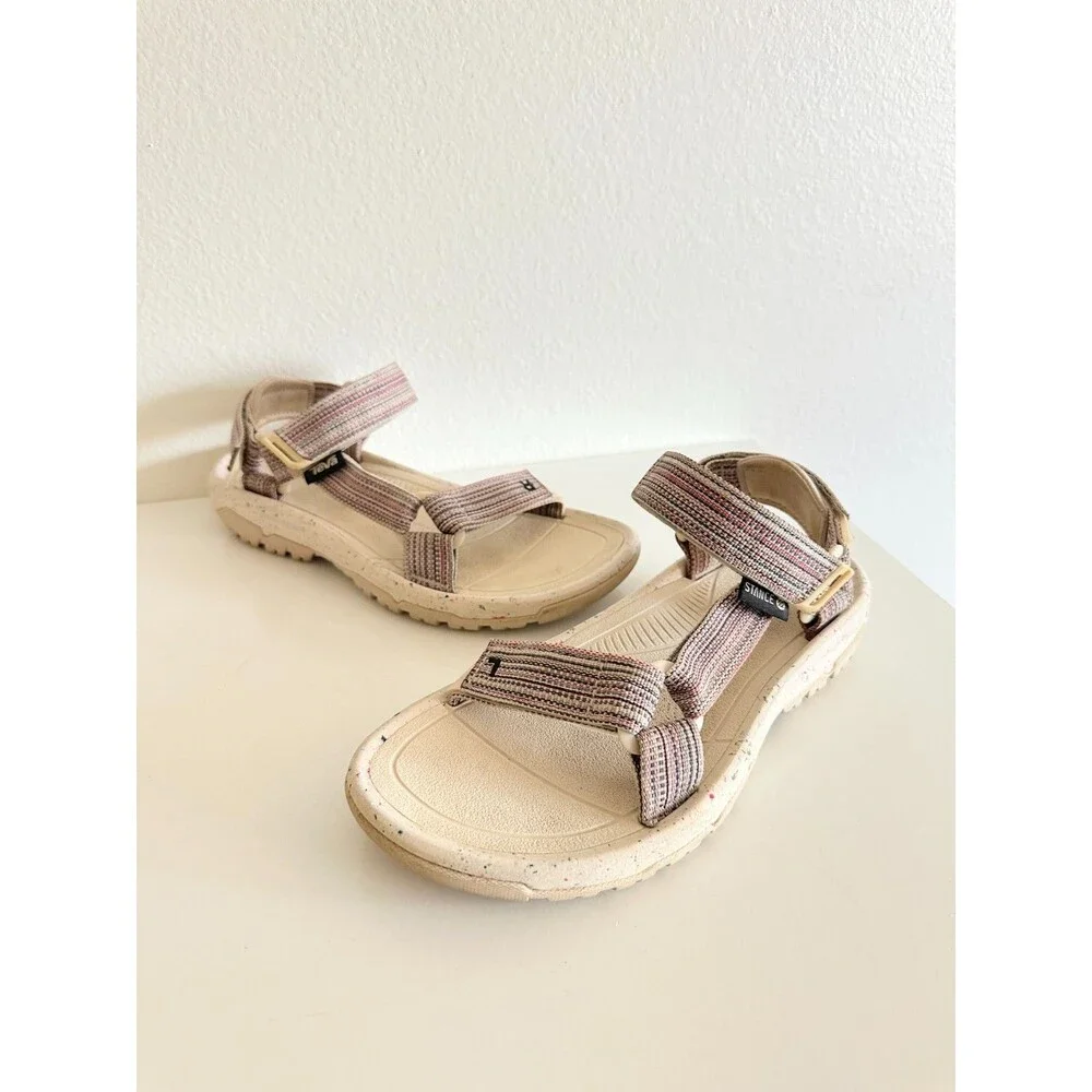 Teva X Stance Hurricane XLT2 Ivory Sport Hiking Water Sandals Camping Men's 7